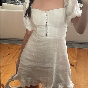 Reformation White Mini Dress